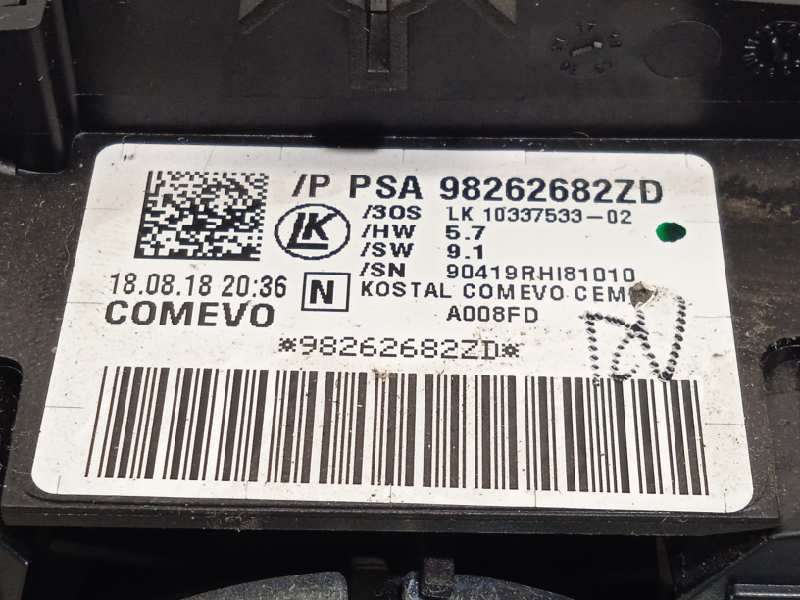 Recambio de mando intermitentes para citroën c4 cactus shine referencia OEM IAM 98262682ZD - Blanco 6