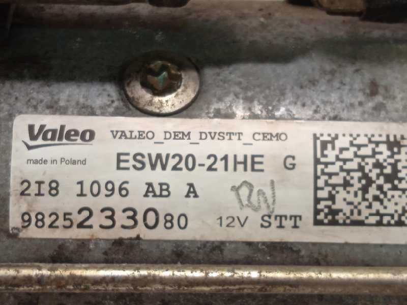 Recambio de motor arranque para citroën c4 cactus shine referencia OEM IAM 9825233080  ESW2021HE - Blanco 5