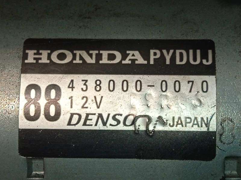 Recambio de motor arranque para honda cr-v 1.6 dtec cat referencia OEM IAM 4380000070  PYDUJ - Negro 5