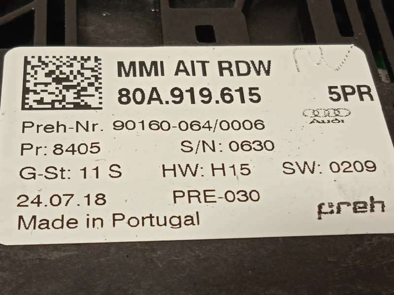 Recambio de mando multifuncion para audi q5 (fyb) 2.0 tdi referencia OEM IAM 80A919615 - Azul 4