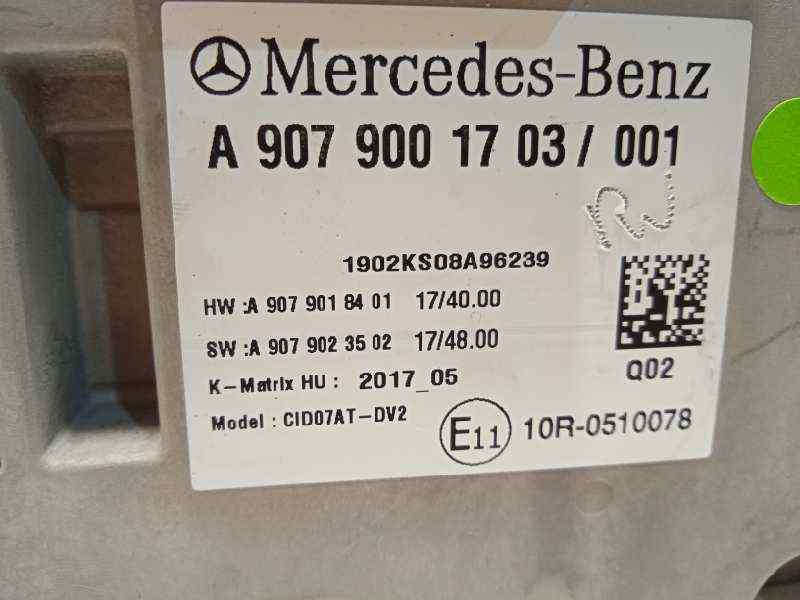 Recambio de pantalla multifuncion para mercedes-benz sprinter 4-t furgoneta (b907, b910) 419 cdi rwd (907.643, 907.645, 907.647) 5