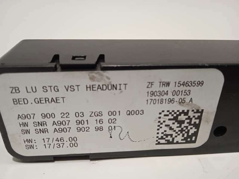 Recambio de mando multifuncion para mercedes-benz sprinter 4-t furgoneta (b907, b910) 419 cdi rwd (907.643, 907.645, 907.647) re 5