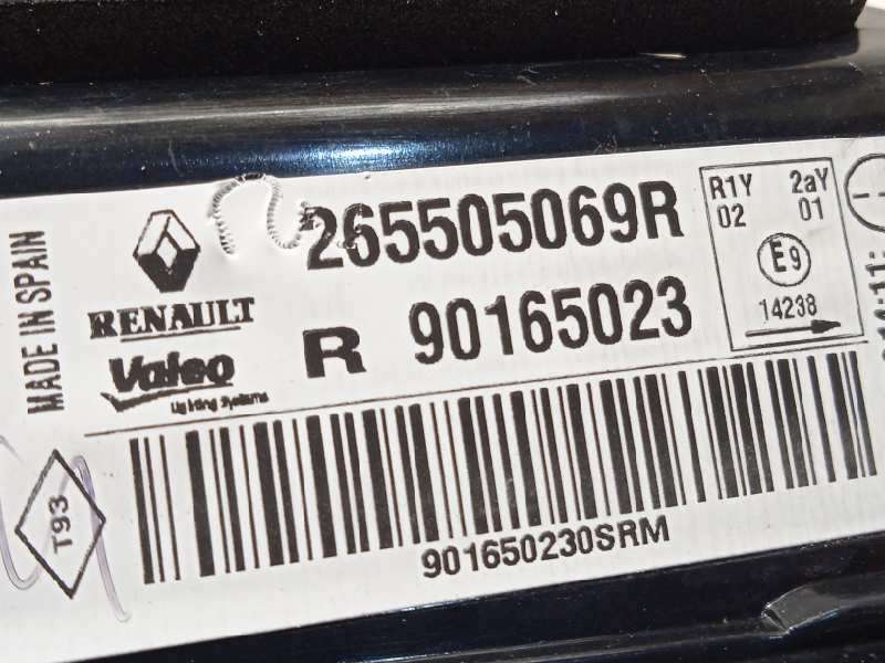 Recambio de piloto trasero derecho interior para renault kadjar 1.3 tce energy referencia OEM IAM 265505069R  90165023 4