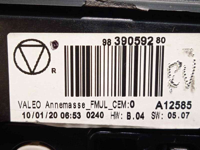Recambio de pantalla multifuncion para citroën c4 cactus c-series referencia OEM IAM 9836623980 9839059280 5