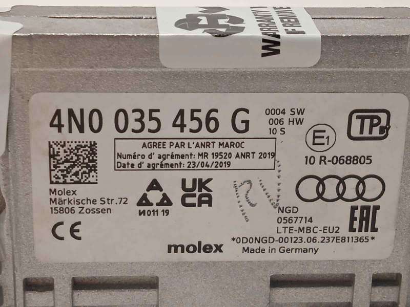 Recambio de modulo electronico para volkswagen arteon (3h8) 2.0 ltr tfsi referencia OEM IAM 4N0035456G - Gris 3