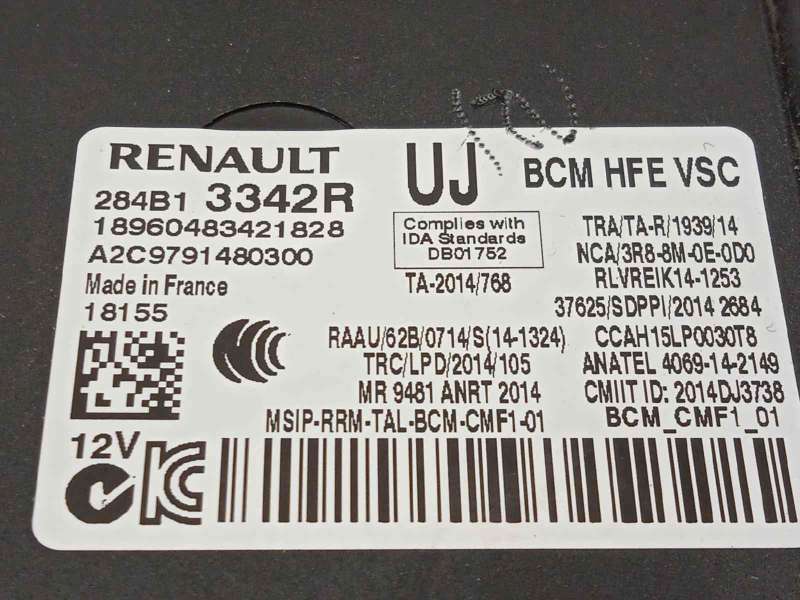 Recambio de centralita confort para renault kadjar 1.2 tce energy referencia OEM IAM 284B13342R  A2C9791480300 - Blanco 4