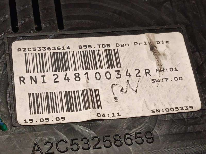 Recambio de cuadro instrumentos para renault megane iii berlina 5 p 1.5 dci diesel referencia OEM IAM 248100342R  A2C53363614 - Gris 6