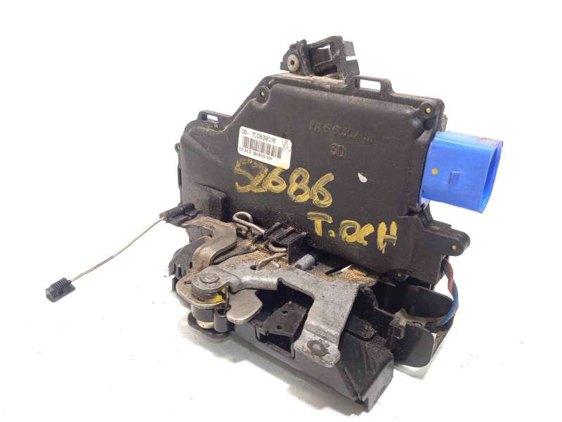Recambio de cerradura puerta trasera derecha para volkswagen touareg (7la) tdi r5 referencia OEM IAM 7L0839016 - Negro 2
