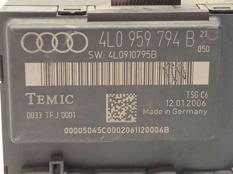 Recambio de modulo confort para audi q7 (4l) 3.0 tdi referencia OEM IAM 4L0959794B - Negro 4
