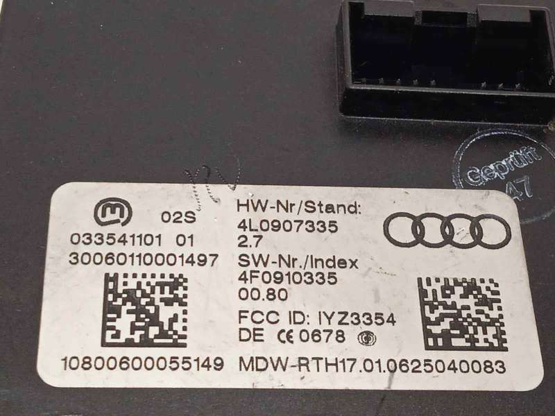 Recambio de modulo electronico para audi q7 (4l) 3.0 tdi referencia OEM IAM 4L0907335  4F0910335 - Negro 4