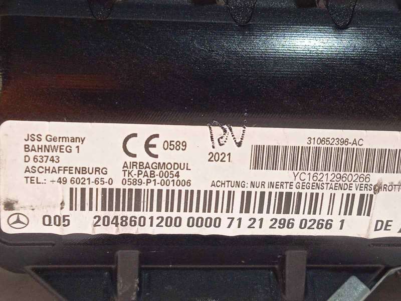 Recambio de airbag delantero derecho para mercedes-benz clase c (w204) berlina c 220 cdi (204.008) referencia OEM IAM 2048601200 5