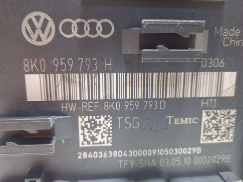 Recambio de centralita confort para audi q5 (8r) 2.0 16v tfsi referencia OEM IAM 8K0959793H 4