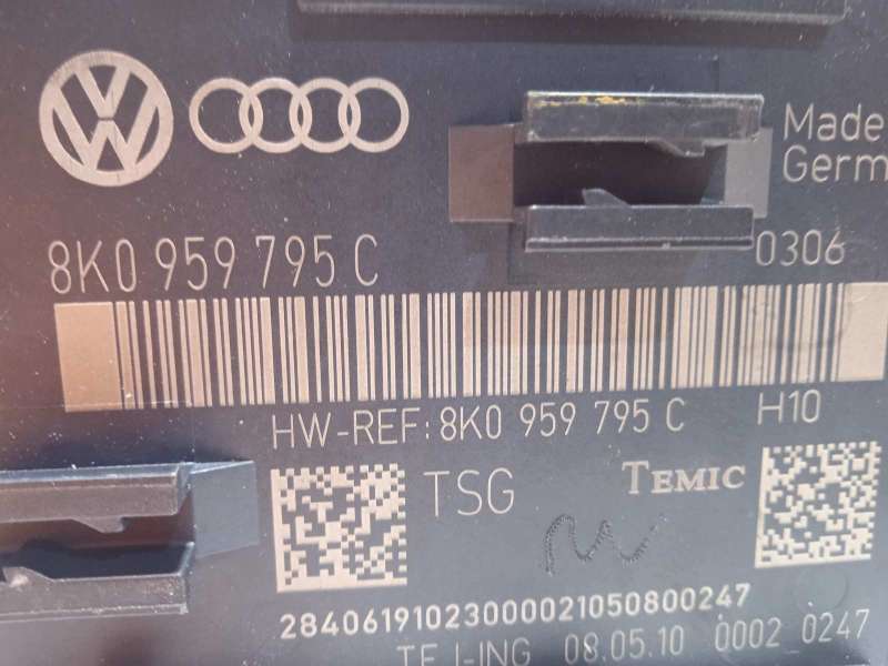 Recambio de centralita confort para audi q5 (8r) 2.0 16v tfsi referencia OEM IAM 8K0959795C 4