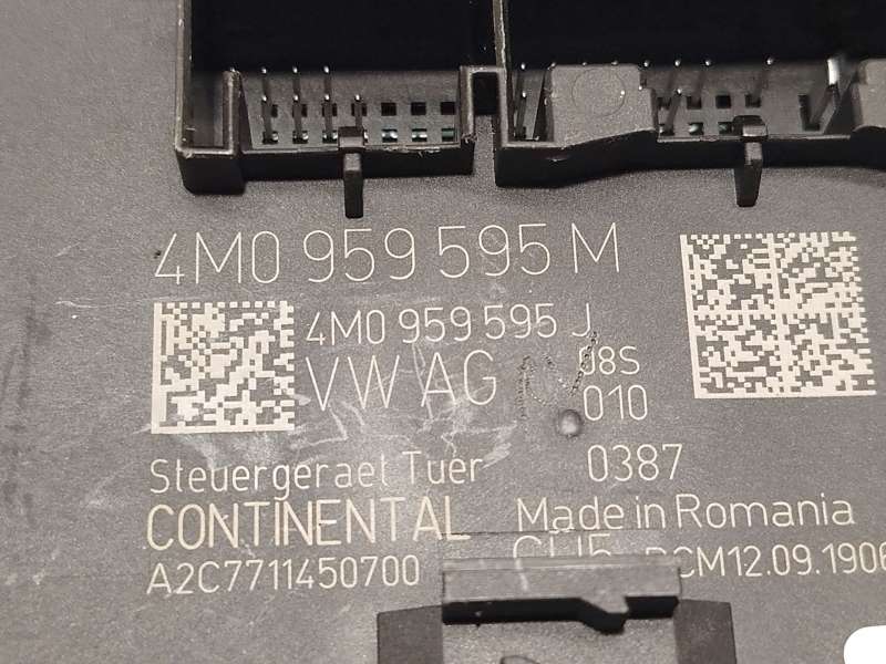 Recambio de centralita confort para audi e-tron (gen) 50 quattro referencia OEM IAM 4M0959595M  A2C7711450700 - Negro 3