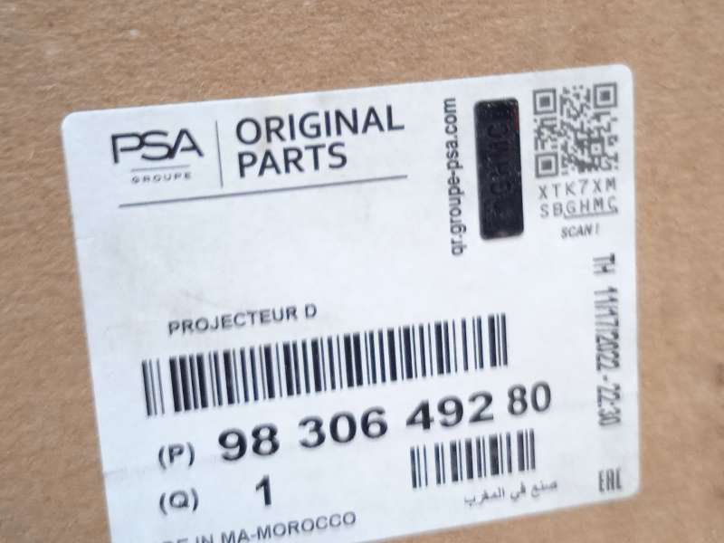 Recambio de faro derecho para citroën c4 iii 1.2 referencia OEM IAM 9830649280  73374698 7