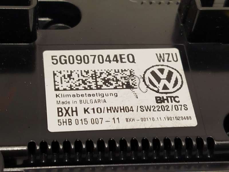 Recambio de mando climatizador para volkswagen touran (5t1) 2.0 tdi referencia OEM IAM 5G0907044EQWZU  5HB015007 - Azul 6