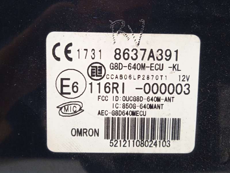 Recambio de modulo electronico para mitsubishi lancer viii (cy_a, cz_a) 2.0 di-d (cy8a) referencia OEM IAM 8637A391 - Negro 4