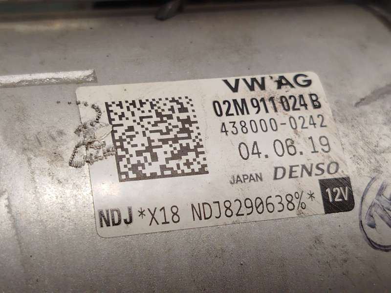 Recambio de motor arranque para volkswagen touran (5t1) 2.0 tdi referencia OEM IAM 02M911024B  4380000242 - Azul 5