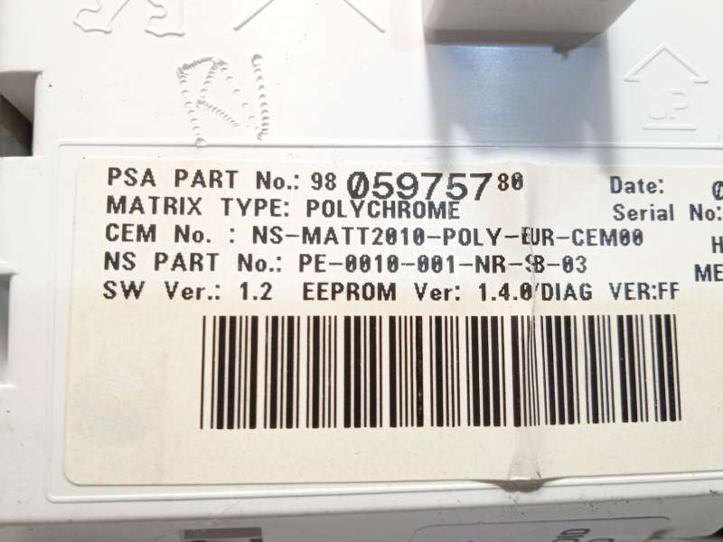 Recambio de cuadro instrumentos para peugeot 508 sw i (8e_) 2.0 hdi referencia OEM IAM 9806086280 9805975780 9807158780 - Negro 6