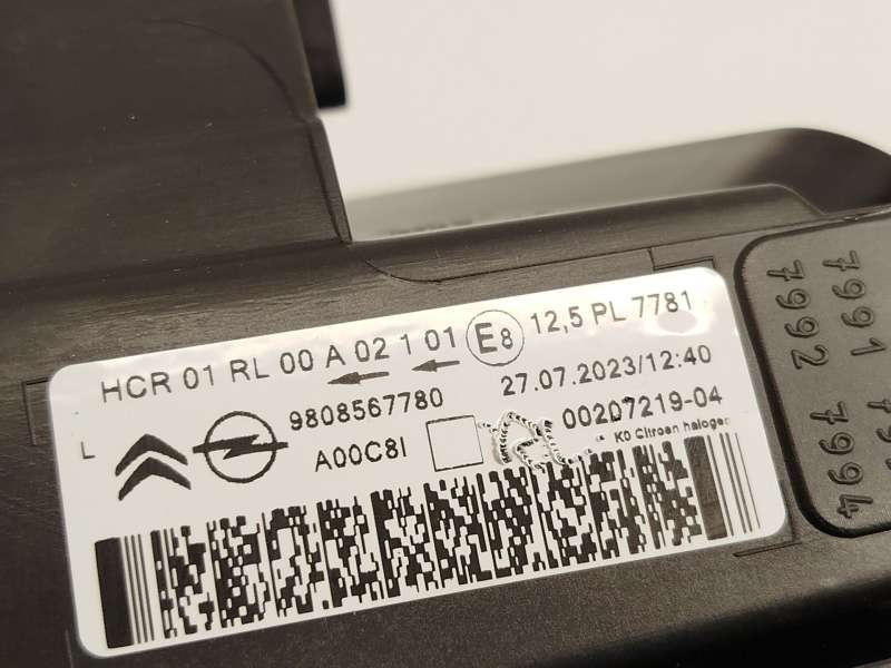 Recambio de faro izquierdo para citroën jumpy fugón confort xl referencia OEM IAM 9808567780 6