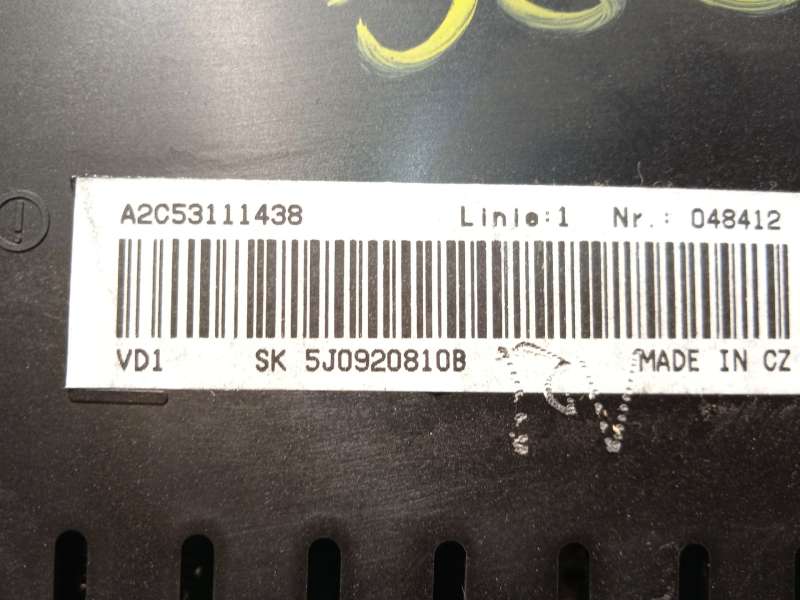 Recambio de cuadro instrumentos para skoda fabia ii (542) 1.4 referencia OEM IAM 5J0920810B 5J0920810BKD0 - Gris 5