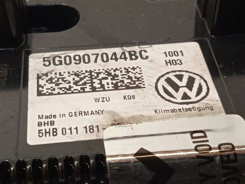 Recambio de mando climatizador para volkswagen golf vii lim. advance bluemotion tech. referencia OEM IAM 5G0907044BCWZU  5HB0111 - Gris 5