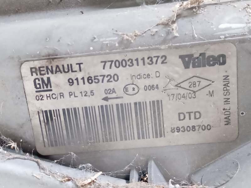 Recambio de faro derecho para opel vivaro a autobús (x83) 1.9 dti (f7, j7, a07) referencia OEM IAM 91165720  7700311372 - Plata 5