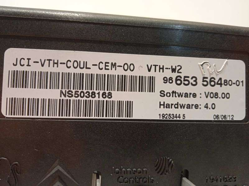 Recambio de pantalla multifuncion para peugeot 508 allure hybrid4 referencia OEM IAM 9665356480 9812713180 6155JT - Negro 5