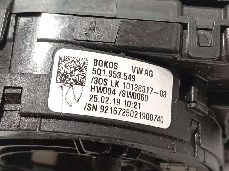 Recambio de mando intermitentes para audi a1 sportback (gba) 30 tfsi referencia OEM IAM 82A953521DS 5Q1953549 82A953521EP 8