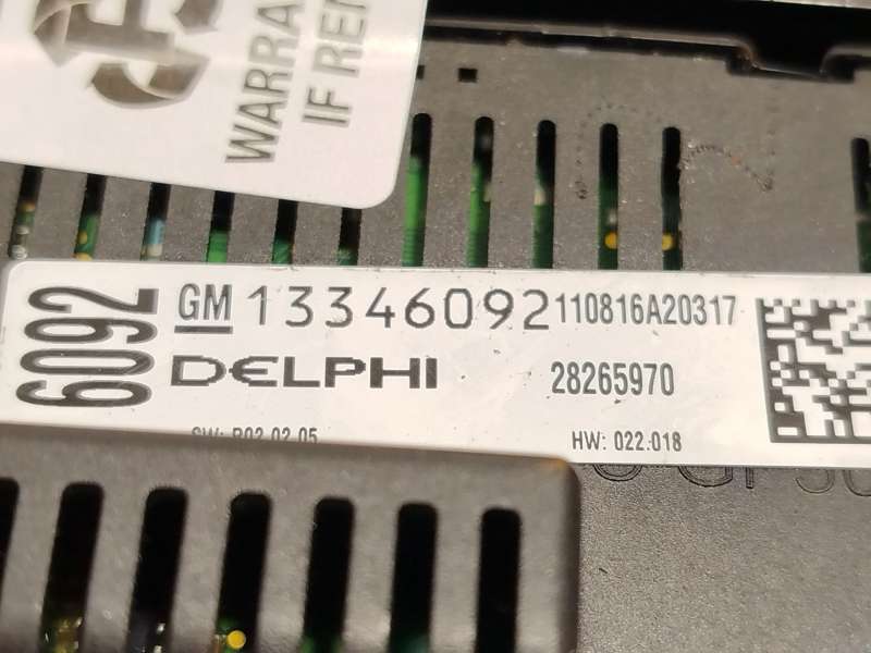 Recambio de mando multifuncion para opel astra j (p10) 1.7 cdti (68) referencia OEM IAM 13346092 13346050 - Blanco 5