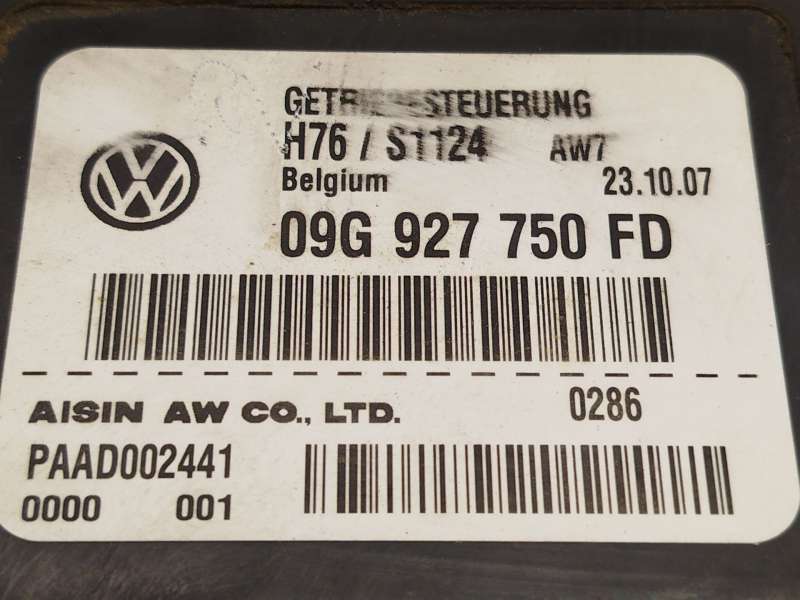 Recambio de centralita cambio automatico para volkswagen tiguan (5n_) 2.0 tdi 4motion referencia OEM IAM 09G927750FD 5