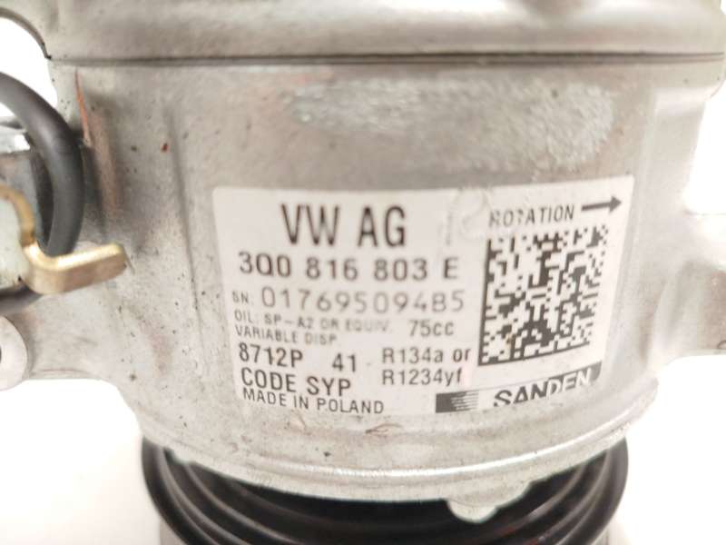 Recambio de compresor aire acondicionado para volkswagen taigo (cs1) 1.5 tsi referencia OEM IAM 3Q0816803E  8712P - Blanco 4