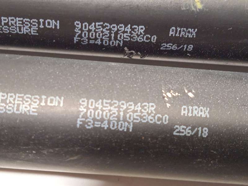 Recambio de amortiguadores maletero / porton para dacia sandero ii (b8_) 1.0 sce 75 (b8jc, b8jd) referencia OEM IAM 904529943R - Blanco 3