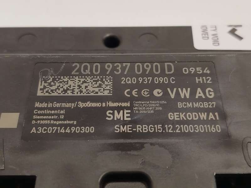 Recambio de modulo electronico para volkswagen t-cross (c11, d31) 1.0 tsi referencia OEM IAM 2Q0937090D 2Q0937090C A3C0714490300 - Negro 4