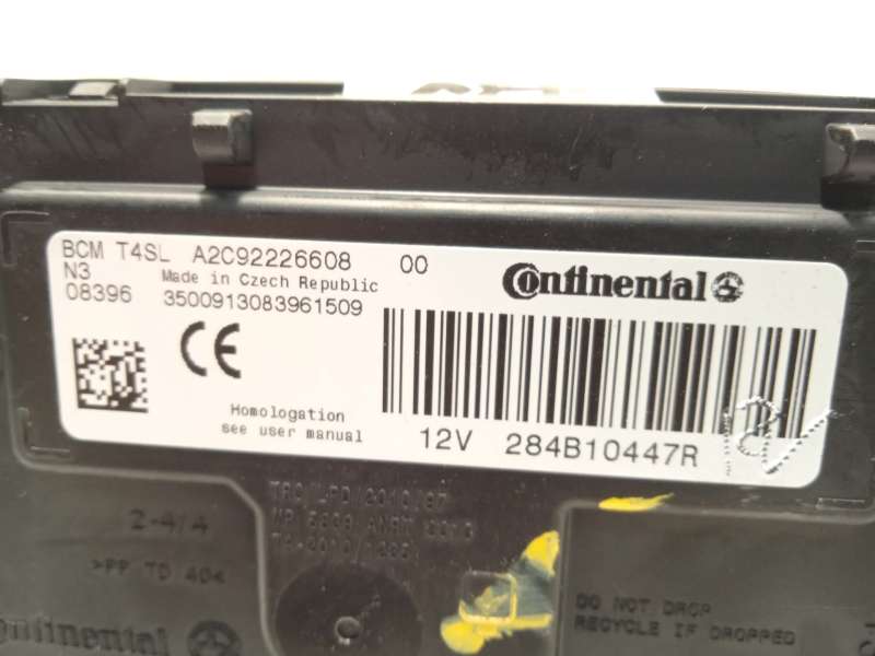 Recambio de centralita confort para dacia sandero ii (b8_) 1.0 sce 75 (b8jc, b8jd) referencia OEM IAM 284B10447R  A2C92226608 - Blanco 3
