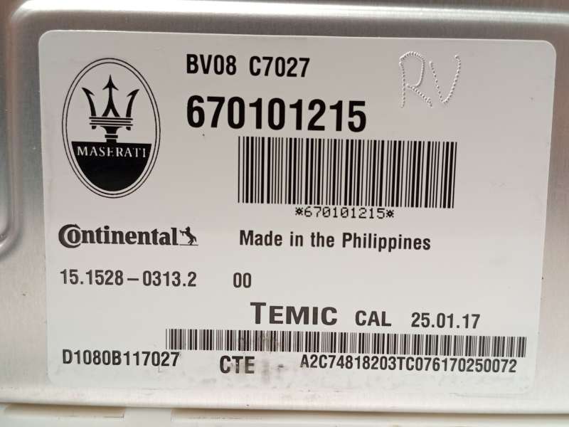 Recambio de centralita suspension para maserati levante suv (m161) 3.0 d q4 referencia OEM IAM 670101215 4