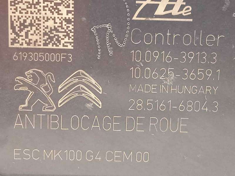 Recambio de abs para citroën c-elysée shine referencia OEM IAM 9822654880 10091639133 10022012064 5