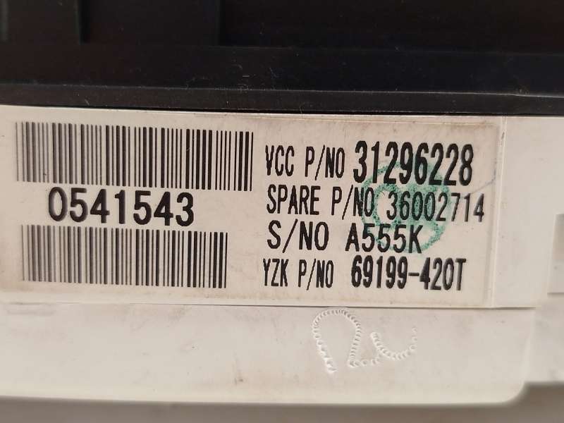 Recambio de cuadro instrumentos para volvo v50 familiar 1.6 d drive kinetic referencia OEM IAM 31296228  36002714 6