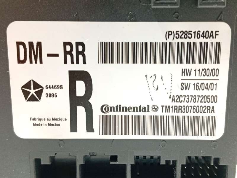 Recambio de modulo confort para maserati levante suv (m161) 3.0 d q4 referencia OEM IAM 52851640AF P52851640AF A2C7378720500 3
