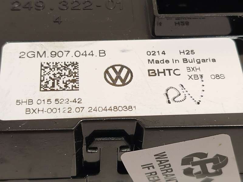 Recambio de mando climatizador para volkswagen taigo (cs1) 1.5 tsi referencia OEM IAM 2GM907044BXBT  5HB015522 - Blanco 4