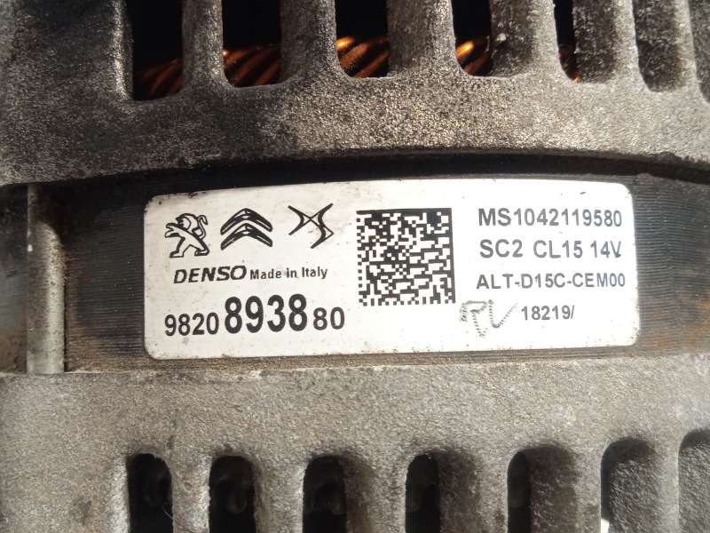 Recambio de alternador para peugeot 308 ii (lb_, lp_, lw_, lh_, l3_) 1.5 bluehdi 130 referencia OEM IAM 9820893880  MS1042119580 - Gris 6