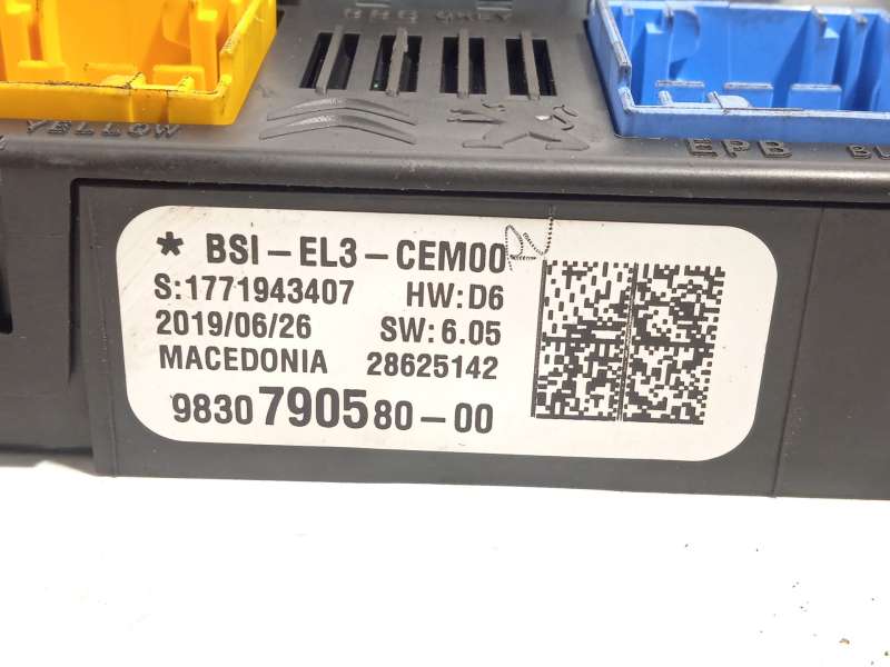Recambio de caja reles / fusibles para peugeot 308 ii (lb_, lp_, lw_, lh_, l3_) 1.5 bluehdi 130 referencia OEM IAM 9830790580 17 - Gris 4