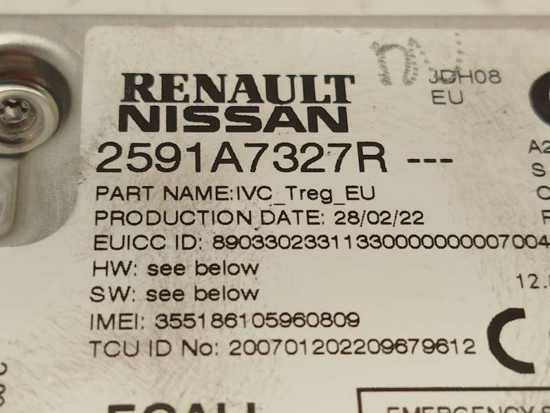 Recambio de modulo electronico para renault arkana i (lcm_, ldn_) 1.3 tce 140 (ldn0) referencia OEM IAM 2591A7327R - Negro 4