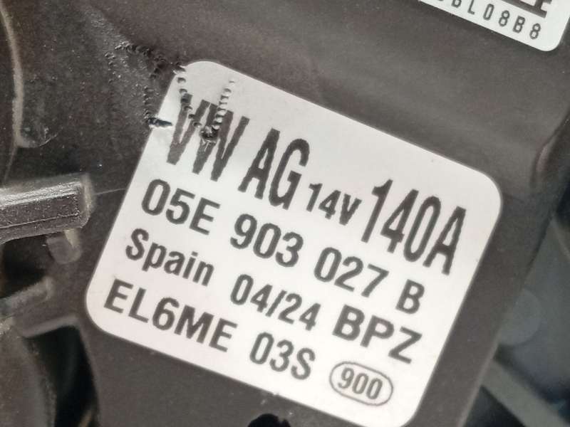 Recambio de alternador para volkswagen polo vi (aw1, bz1, ae1, bz3) 1.0 tsi referencia OEM IAM 05E903027B  EL6ME - Gris 4