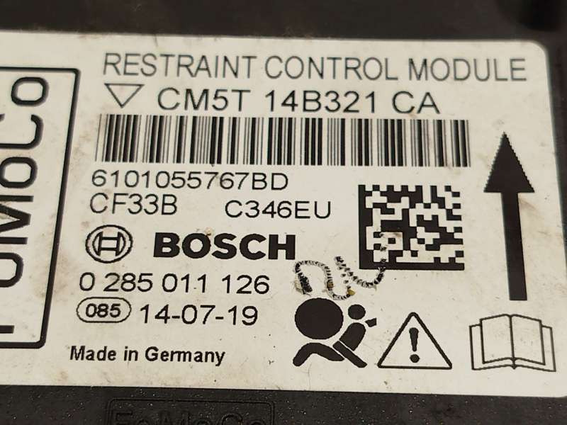 Recambio de centralita airbag para ford focus iii 1.0 ecoboost referencia OEM IAM CM5T14B321CA 1767129 0285011126 - Negro 4