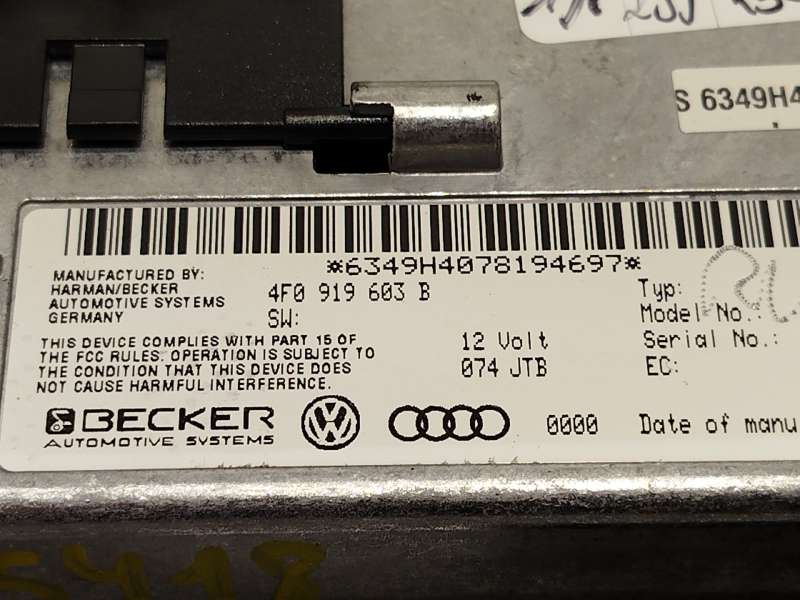 Recambio de pantalla multifuncion para audi a6 allroad c6 (4fh) 2.7 tdi quattro referencia OEM IAM 4F0919603B 6
