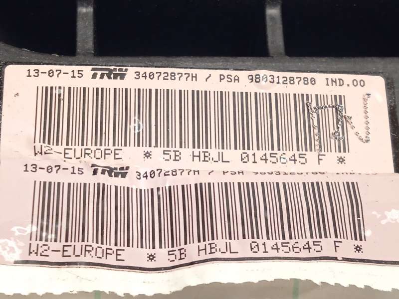 Recambio de airbag delantero derecho para peugeot 508 i (8d_) 1.6 bluehdi 120 referencia OEM IAM 9803128780 4