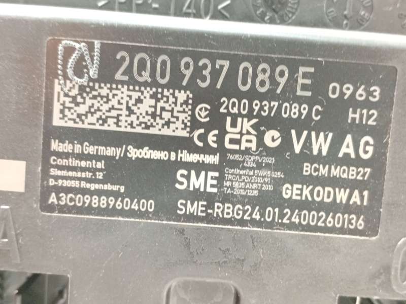 Recambio de centralita confort para volkswagen polo vi (aw1, bz1, ae1, bz3) 1.0 tsi referencia OEM IAM 2Q0937089E 2Q0937089C A3C - Gris 4