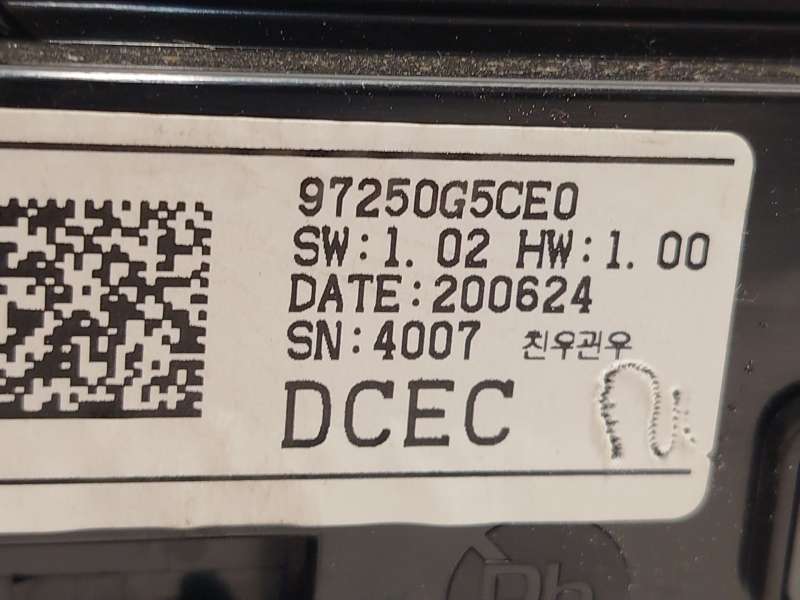Recambio de mando climatizador para kia niro referencia OEM IAM 97250G5CE0 97250G5CE0CA - Blanco 5