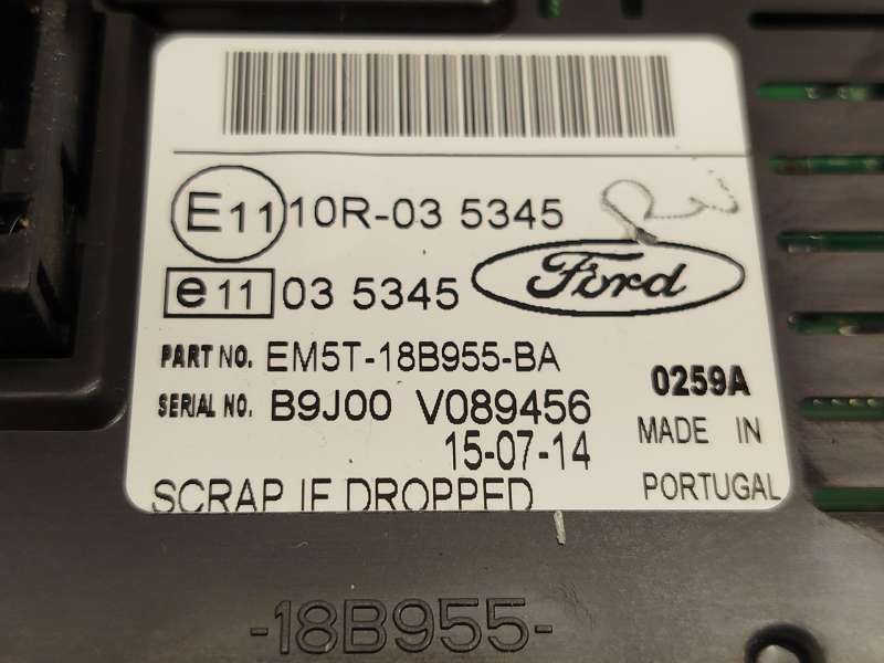 Recambio de pantalla multifuncion para ford focus iii 1.0 ecoboost referencia OEM IAM EM5T18B955BA 2014481 - Negro 5